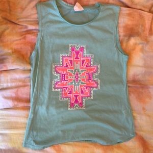 Geometric Patterned Tank Top